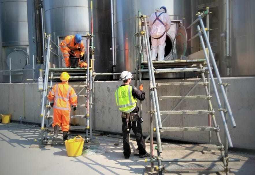 Royston Scaffolding Complete Unique Industrial Confined Space Scaffold Project For Envitec Biogas Services