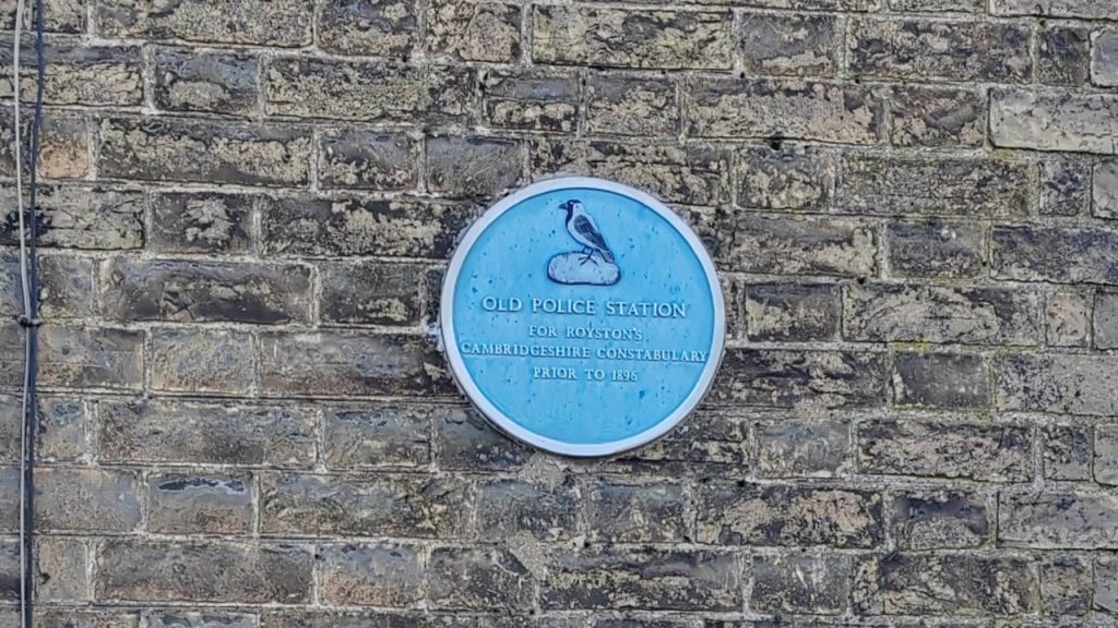 Old Police Station Royston Blue Plaque