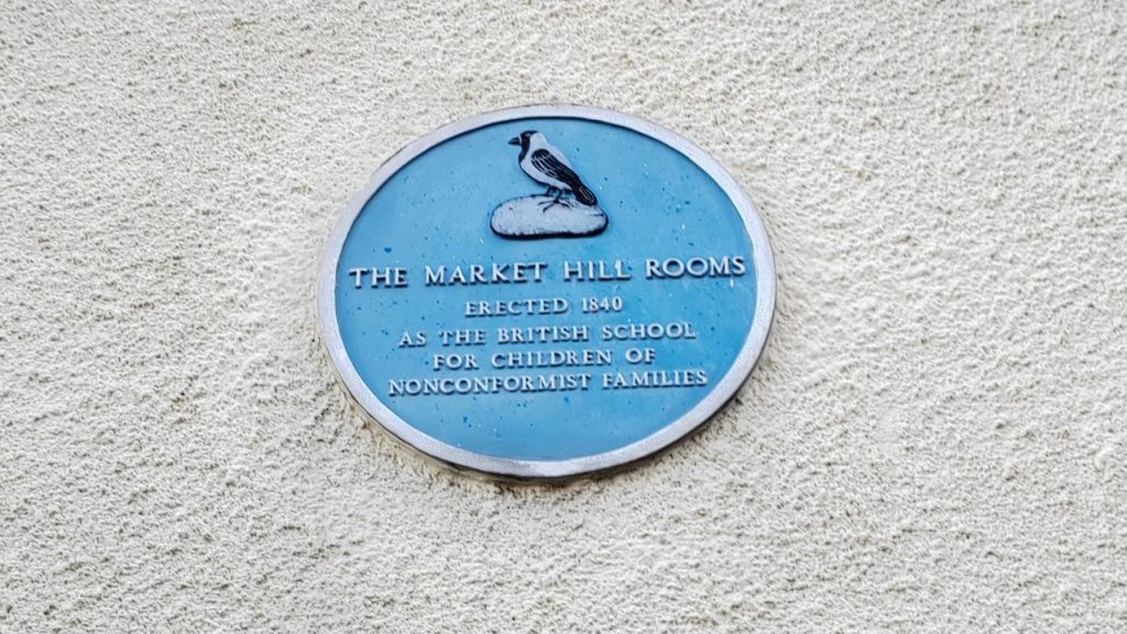 The Market Hill Rooms Royston Blue Plaque