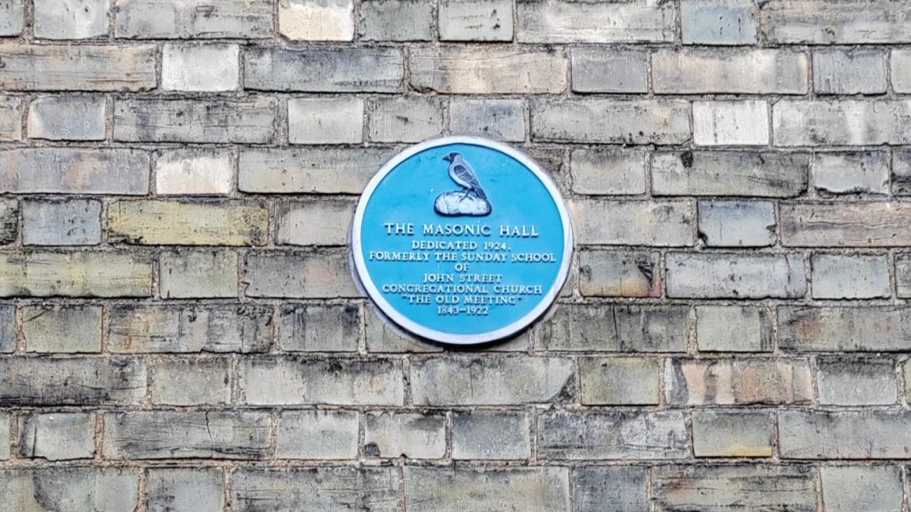 The Masonic Hall Royston Blue Plaque