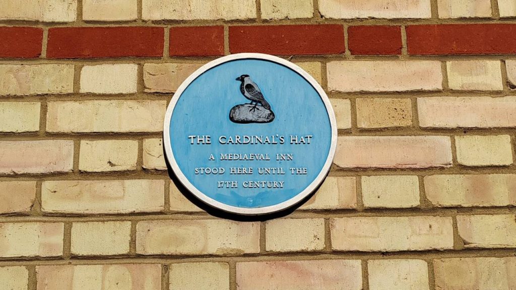 The Cardinal's Hat Royston Blue Plaque